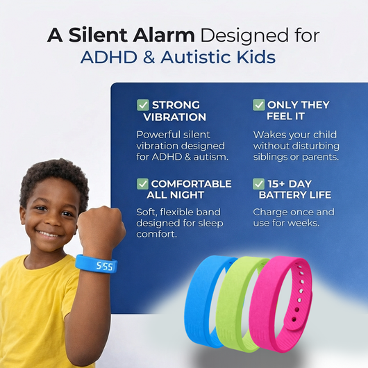 Vibra Band - Silent Vibrating Alarm for Kids & Teens