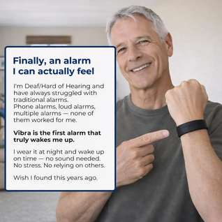 Vibra Band - Silent Vibrating Alarm for Deaf & HoH
