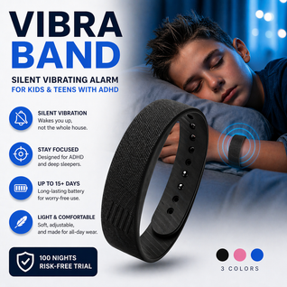 Vibra Band - Silent Vibrating Alarm for Kids & Teens