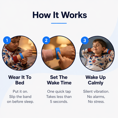 Vibra Band - Silent Vibrating Alarm for Kids & Teens