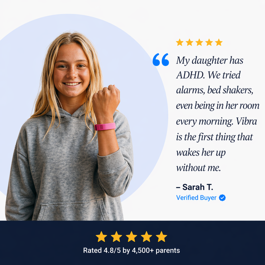 Vibra Band - Silent Vibrating Alarm for Kids & Teens