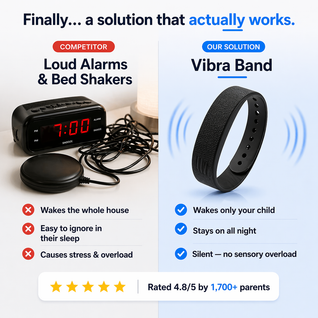 Vibra Band - Silent Vibrating Alarm for Kids & Teens