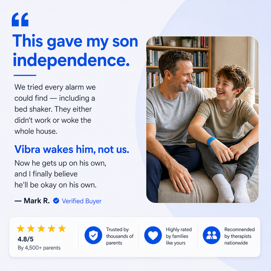 Vibra Band - Silent Vibrating Alarm for Kids & Teens