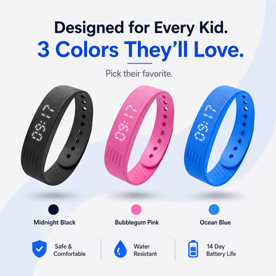 Vibra Band - Silent Vibrating Alarm for Kids & Teens